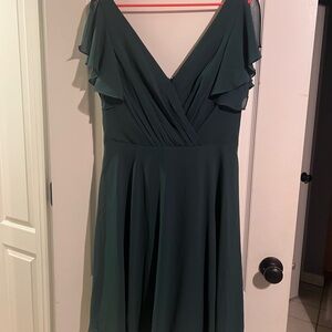 Elegant Green Women's Dress